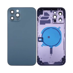 Tampa Traseira+Frame Apple iPhone 12 Pro Max Azul Tampa Traseira+Frame Apple iPhone 12 Pro Max Azul